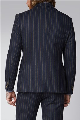  Navy Chalk Stripe Jacket