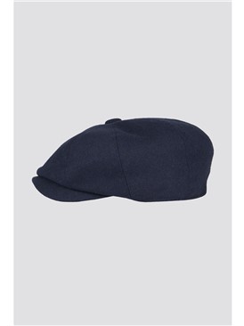  Navy Melton Hat