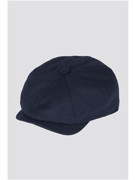  Navy Melton Hat