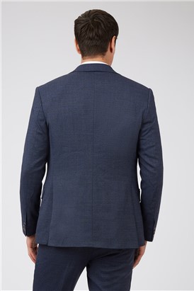  Tailored Fit Navy Suit Jacket