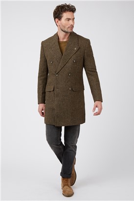  Brown Herringbone Overcoat