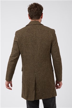  Brown Herringbone Overcoat