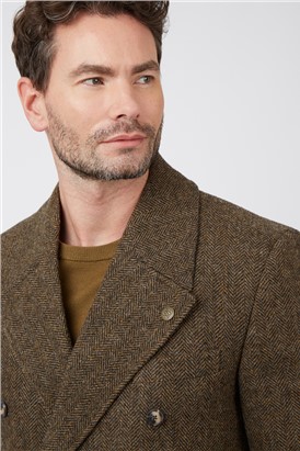  Brown Herringbone Overcoat