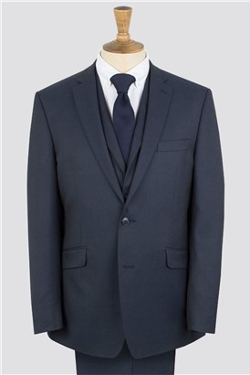 Navy Twill Suit Jacket