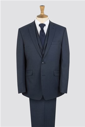 Navy Twill Suit Jacket