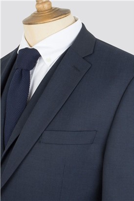 Navy Twill Suit Jacket