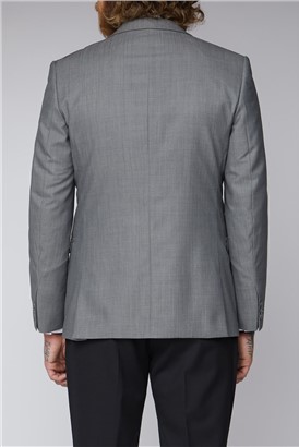  Silver Grey Tailored Fit Jacket