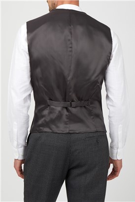  Tailored Fit Charcoal Waistcoat