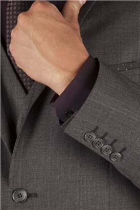  Charcoal Check Slim Fit Suit Jacket