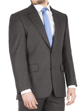  Grey Pinstripe Big+Tall Suit Jacket