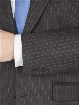  Grey Pinstripe Big+Tall Suit Jacket