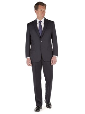  Plain Navy Twill Suit Waistcoat