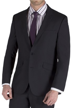  Tailored Fit Navy Suit Jacket