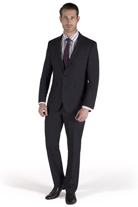  Tailored Fit Navy Suit Jacket