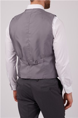  Regular Fit Grey Pick And Pick Vest