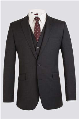  Charcoal Contemporary Fit Suit Jacket