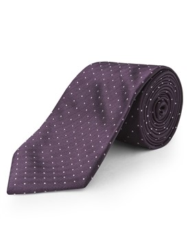  Purple Herringbone Spot Tie