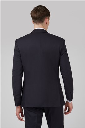  Navy Twill Slim Suit Jacket