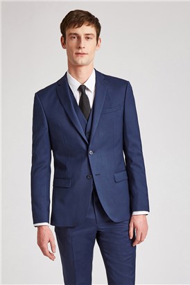  Skinny Fit Blue Suit Jacket