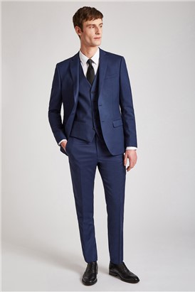  Skinny Fit Blue Suit Jacket