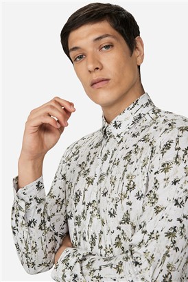  Forest Print Slim Fit Shirt