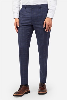  Blue Caramel Check Trousers