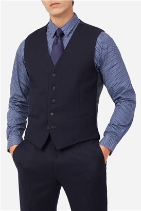  Navy Structure Waistcoat