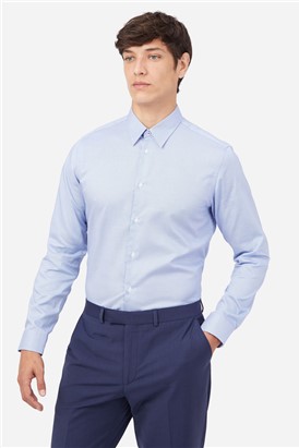  Blue Semi Plain Shirt