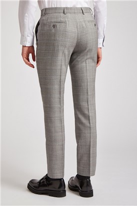  Slim Fit Ice Grey & Blue Trousers