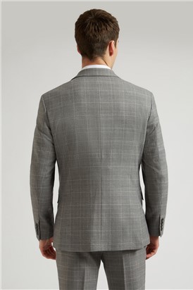  Brushed Grey Prince of Wales Check Jacket