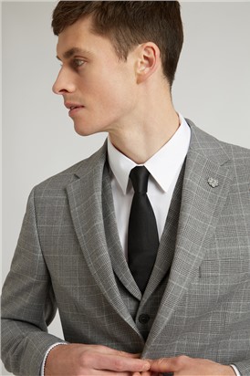  Brushed Grey Prince of Wales Check Jacket