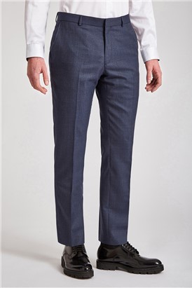  Navy Scratch Slim Fit Trousers