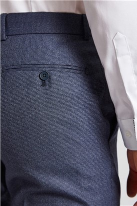  Navy Scratch Slim Fit Trousers