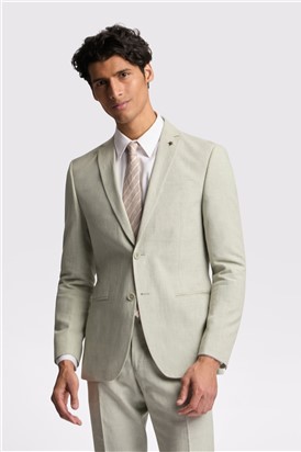  Slim Fit Leo Pistachio Linen Suit