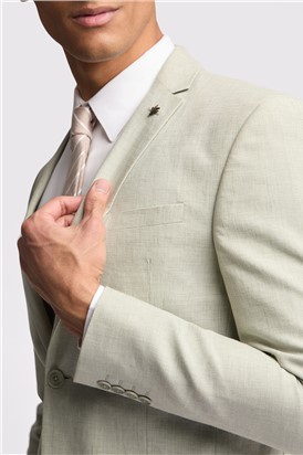  Slim Fit Leo Pistachio Linen Suit