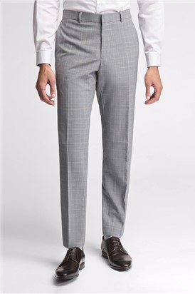  Slim Fit Bredon Grey Blue Check Trouser