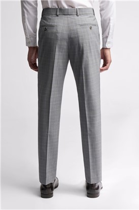  Slim Fit Bredon Grey Blue Check Trouser