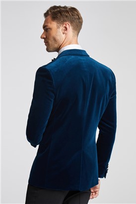  Slim Fit Teal Velvet Suit