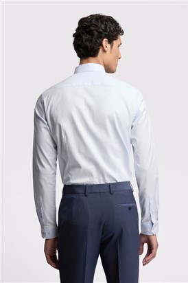  Slim Fit Hart Blue Diamond Dot Shirt