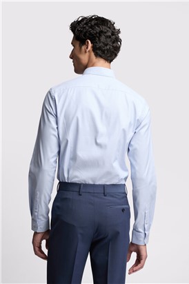  Slim Fit Maine Blue Micro Geometric Shirt