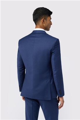  Slim Fit Keats Cobalt Flannel Waistcoat