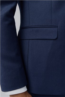  Slim Fit Keats Cobalt Flannel Waistcoat