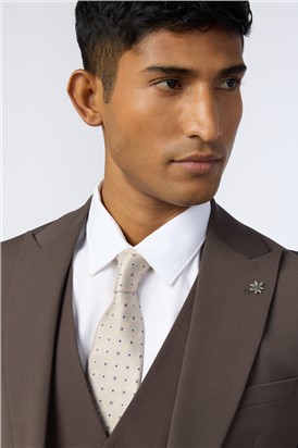 Slim Fit Freeth Taupe Tonic Waistcoat