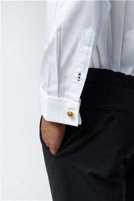  Slim Fit Ottila White Stretch Dress Shirt