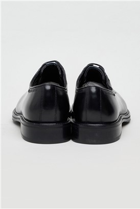  Finn Black Leather Derby Shoe