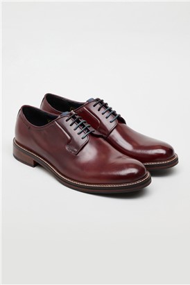  Finn Burgundy Leather Derby Shoe