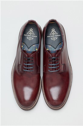  Finn Burgundy Leather Derby Shoe