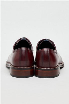  Finn Burgundy Leather Derby Shoe