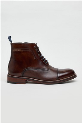  Billy Brown Leather Capped Boot