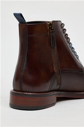  Billy Brown Leather Capped Boot